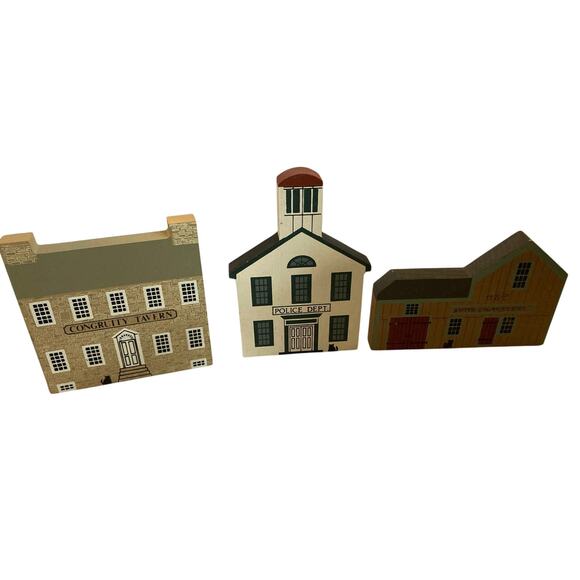 1987 The Cat’s Meow Lot of 3 Buildings – Signed Faline - Picture 1 of 6